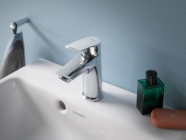 Small Basin Tap Duravit No.1 S MinusFlow With pull tab Chrome