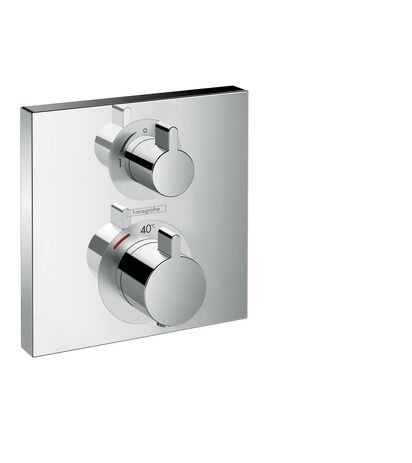 Hansgrohe Thermostat for concealed installation Ecostat with shut-off valve 2 functions Chrome