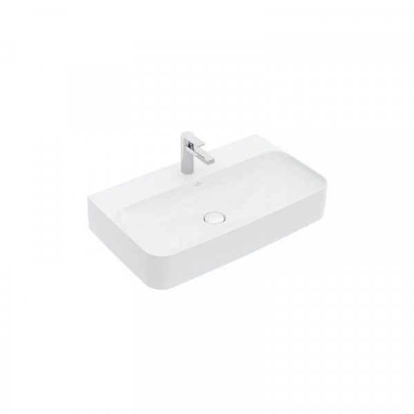 Villeroy and Boch Washbasin without overflow Finion 800 x 470 mm (41688) Stone White CeramicPlus