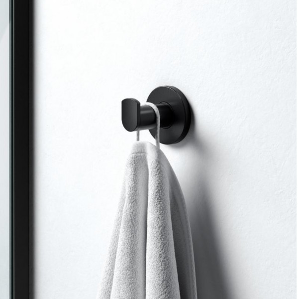 Wall Mounted Towel Rack Keuco Plan Black Selection Black Mat