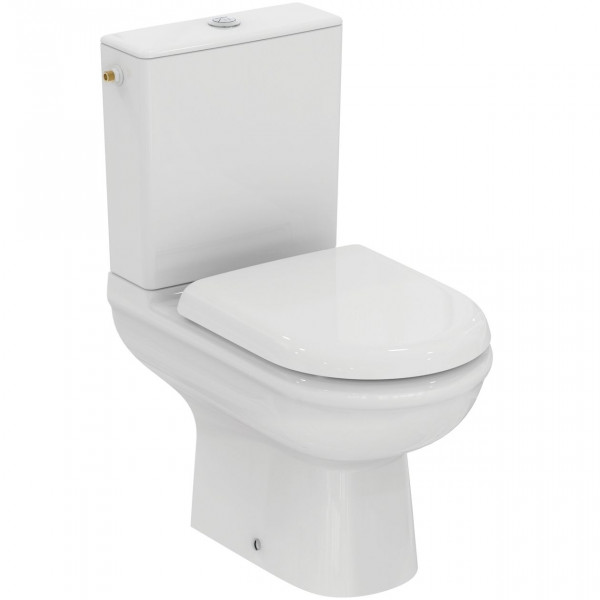 Ideal Standard Close Coupled Toilet EXACTO Pack WC + Cistern + Softclose cover 365x620x780mm White