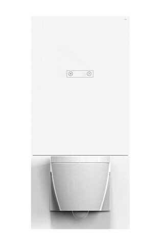 Hewi Monoliths for Toilets S 50 White Glass 1300 x 606mm S50.02.102010