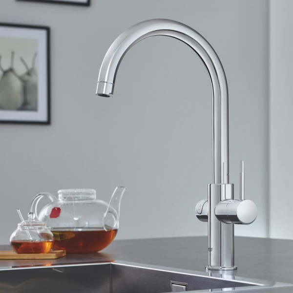 Grohe Red Duo Instant Boiling Water Tap Mixer and boiler size L