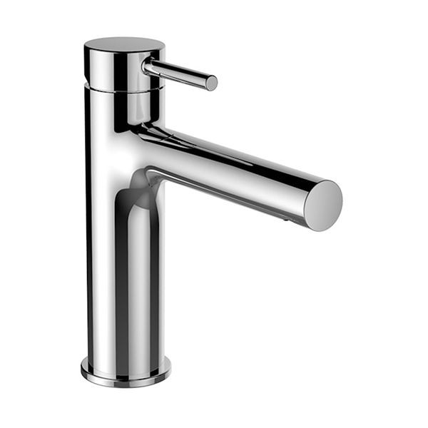 Single Hole Mixer Tap Laufen TWINPLUS with pull-out waste fitting 140 mm Chrome