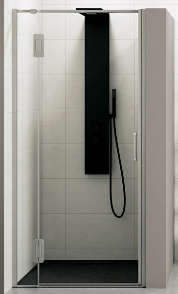 Pivot Shower Door Kinedo Ekinox P Hinges left, recessed 700x2070mm Brushed Stainless Steel