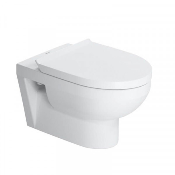 Duravit Wall Hung Toilet DuraStyle White Rimless Toilet Seat Soft Close 45620900A1