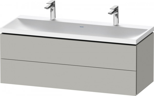 Bathroom Set Duravit Double washbasin, 2 drawers 1200mm Concrete Grey Matt LC6954O07070000