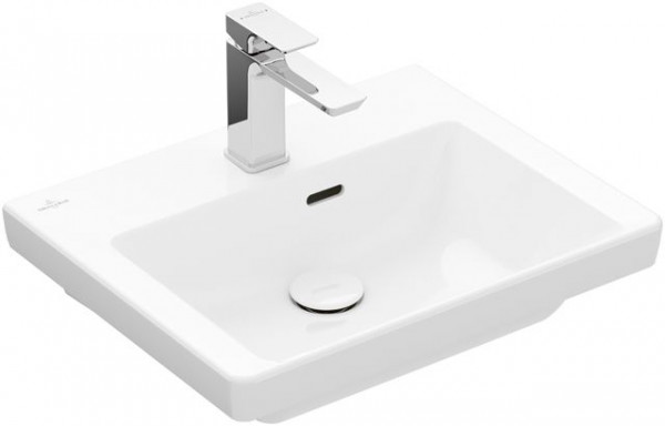 Cloakroom Basin Villeroy and Boch Subway 3.0 1 hole, With overflow, for furniture 500mm Alpine White