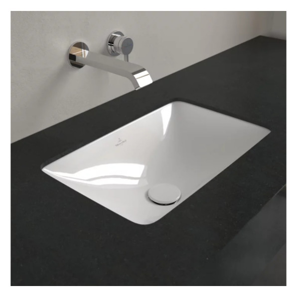 Undermount Basin Villeroy and Boch Loop & Friends Rectangular, With overflow 280x450x185mm Alpin White
