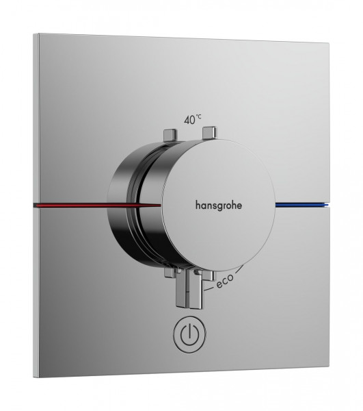 Thermostatic Shower Mixer Hansgrohe ShowerSelect Comfort E 1 outlet Recessed with additional outlet 155x155mm Chrome