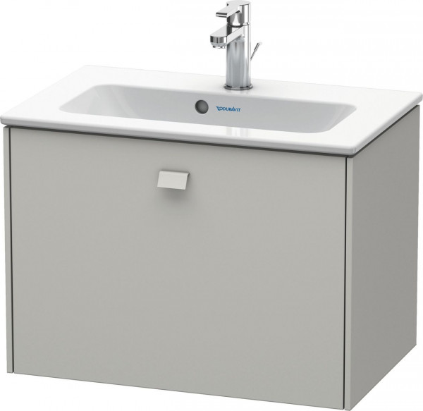 Vanity Unit Built-In Basin Duravit Brioso Compact, 1 drawer, for Lav. ME 620mm Concrete Grey Matt BR401000707