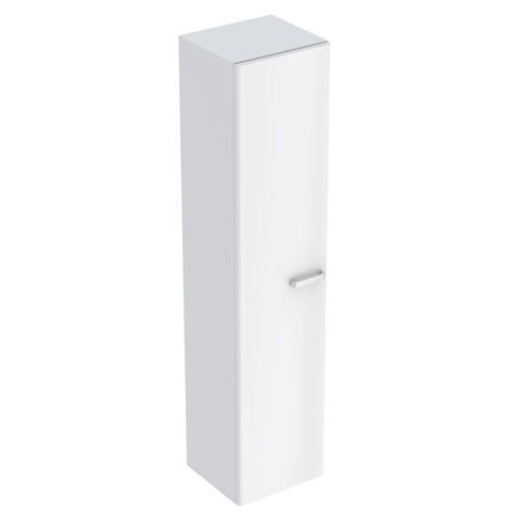 Geberit Tall Bathroom Cabinet Renova Plan 1 Door 390x1780x387mm White Matt Laquered
