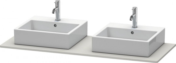 Console Unit Duravit XSquare double washbasin 1400x550mm Concrete Grey Matt XS063GB0707 XS063GB0707