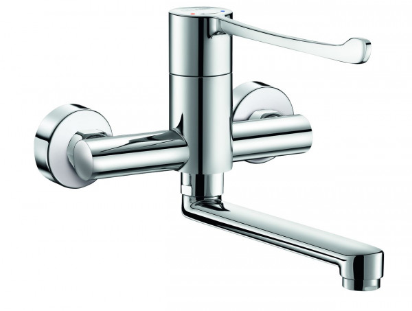 Delabie Wall Mounted Tap sequential Chrome 2436S