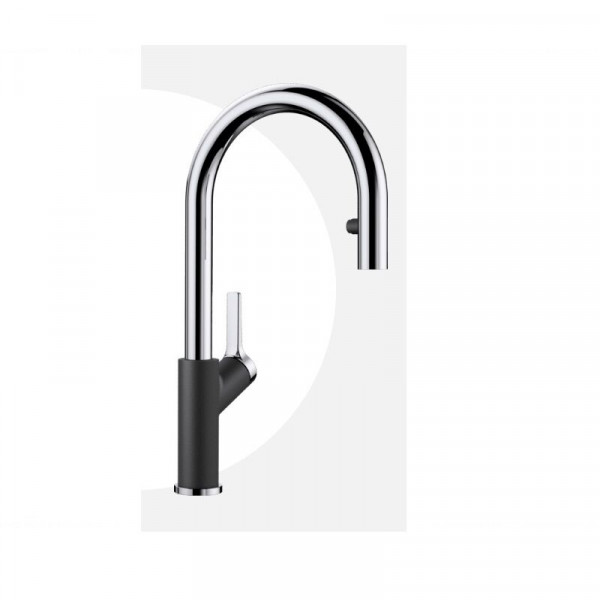 Blanco Pull Out Kitchen Tap CARENA-S Vario Anthracite/Chrome