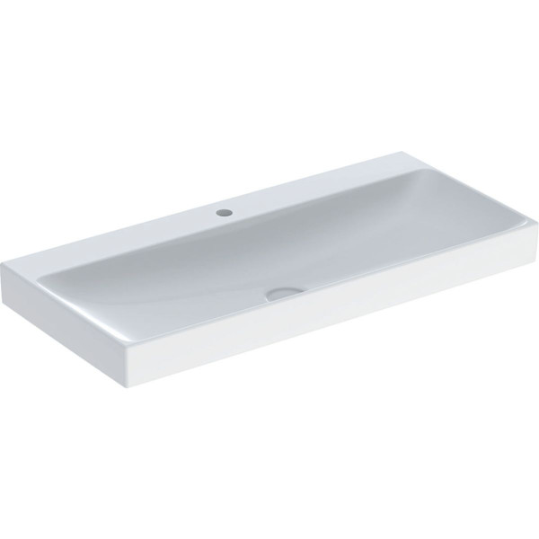 Vanity Basin Geberit ONE 1 hole, Vertical outlet 1050x480mm White KeraTect