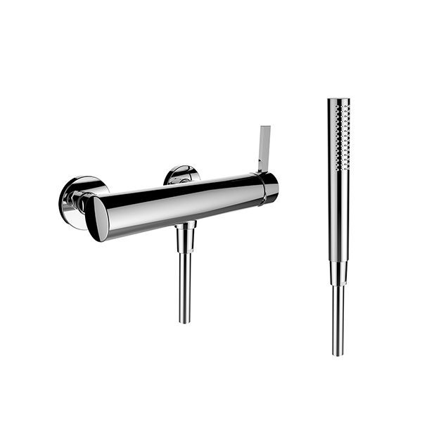 Wall Mounted Shower Mixer Laufen KARTELL BY LAUFEN with shower set Chrome