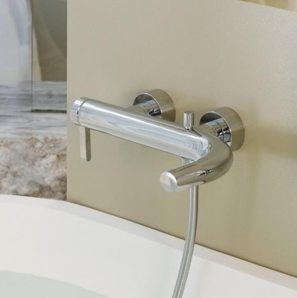 Wall Mounted Bath Shower Mixer Tap Keuco Edition 400 370x105mm Brushed Bronze