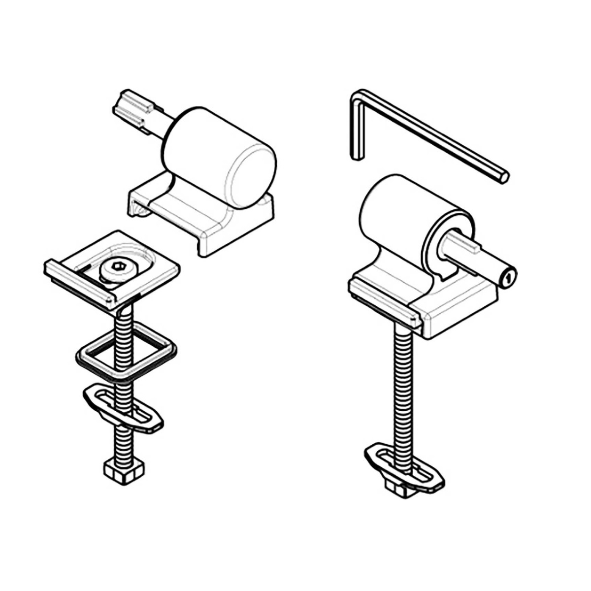 Fixation Abattant WC Laufen OBJECT Charnière pour siège de WC OBJECT et PRO  Blanc H8902190000631