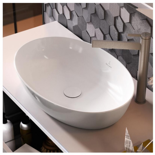 Villeroy and Boch Oval washbasin Artis 610 x 410 mm (41986) Alpine White