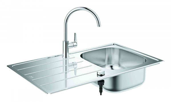 Grohe Undermount Sink Bau With Faucet 860x500mm Stainless Steel