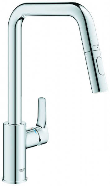 Pull Out Kitchen Tap Grohe Eurosmart Professional top Chrome 30619000