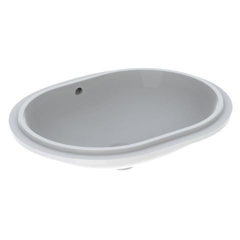 Geberit Undermount Basin VariForm Without Tap Hole With Overflow 610x181x460mm White