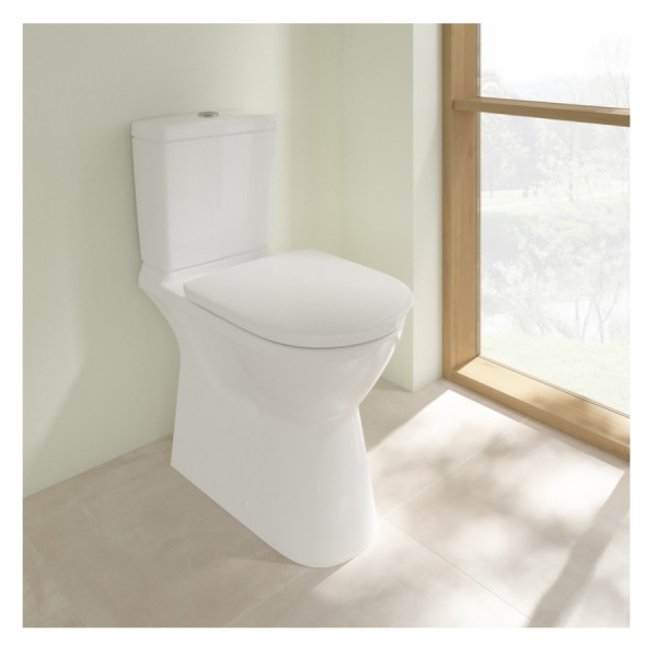 Villeroy and Boch Close Coupled Toilet O.novo Vita Rimless 4620R001
