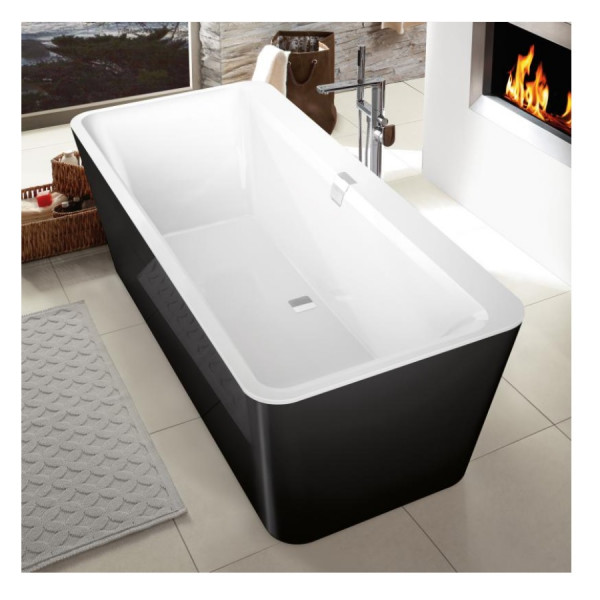 Villeroy and Boch Freestanding Bath Squaro Edge 12 1800x800mm White Q180SQE7PDT1V01
