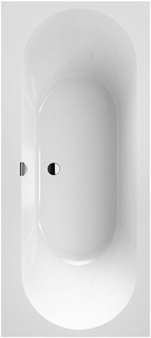 Villeroy and Boch Whirlpool Bath Rectangular Oberon 2.0 Airpool Comfort Tech 1 1800mm White Alpin