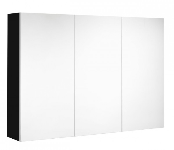 Allibert Bathroom Mirror Cabinet NORDIK UTE 3 doors 1000x650x180mm Ultra Matt Black