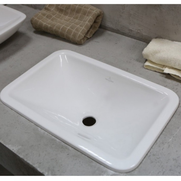 Villeroy and Boch Loop & Friends Concealed washbasin 600x405mm 61450001