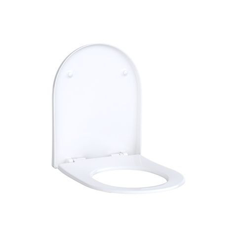 Geberit Soft Close Toilet Seat Acanto Quick-Release Antibacterial 437x356x49mm White