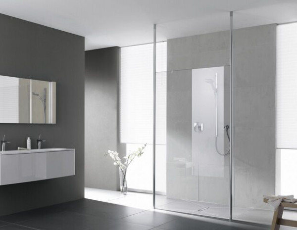 Kermi Shower Screens WALK-IN XS Fixed wall mounted alone 2000x1200mm Clear XSFD1120201AK