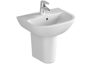 VitrA Rectangular Cloakroom Basin S20 with 1 tap hole 450x355 mm