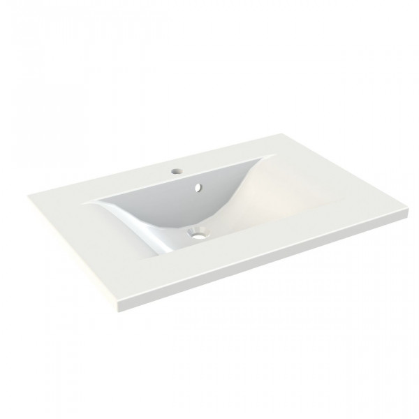 Allibert Vanity Washbasin WAVE 1 hole 802x30x535mm Glossy White
