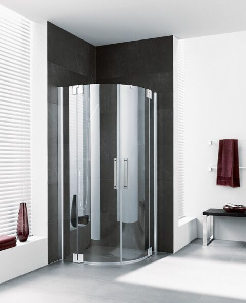 Kermi Shower Enclosure PASA XP 4 parts Quadrant 1850 x 900 mm Clear PXP55090181AK