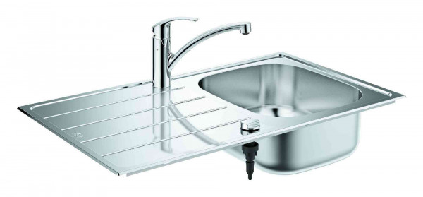 Grohe Undermount Sink Eurosmart With Faucet 860x500mm Stainless Steel