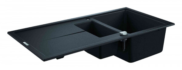 Grohe Undermount Sink K400 1000x500x205mm Black Granite