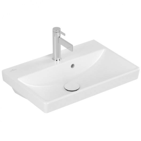 Villeroy and Boch Avento Pedestal Basin Compact Stone White CeramicPlus