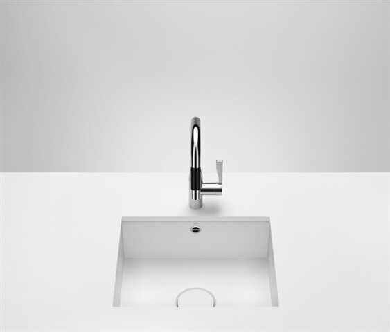 Dornbracht Undermount Sink 1 bowl with Waste Set 500x400mm White Matt