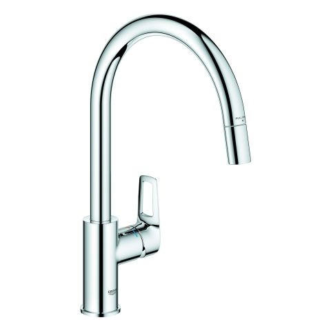 Single Hole Mixer Tap Grohe BauLoop Chrome