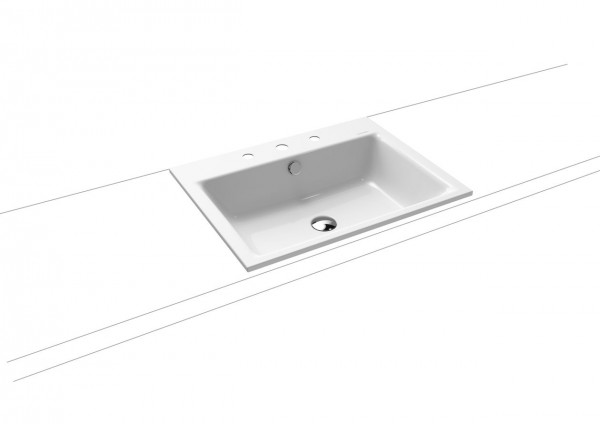 Kaldewei Inset Basin mod. 3151 with overflow, without tap hole Puro 900106003001