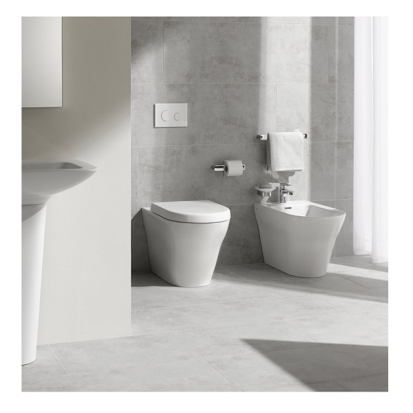 Pedestal toilet TOTO MH with separate supply White