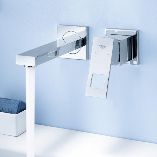 Grohe Eurocube Wall Hung Basin Tap with a 171mm projection
