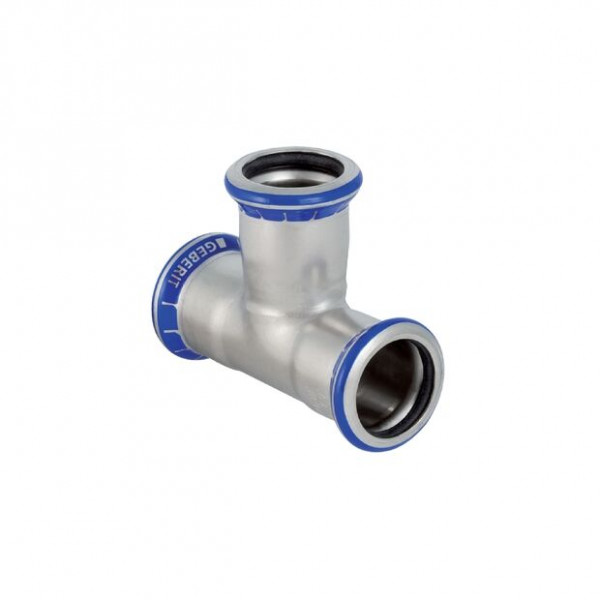 Geberit Plumbing Fittings Mapress T-piece in stainless steel equal d15-15-15
