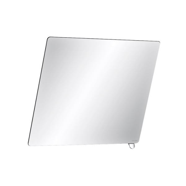 Delabie Tilting mirror with tab handle Bright chrome Glass