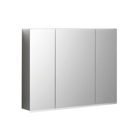 Geberit Bathroom Mirror Cabinet Option Mirror cabinet LED lighting 3 Doors 900x700x172mm