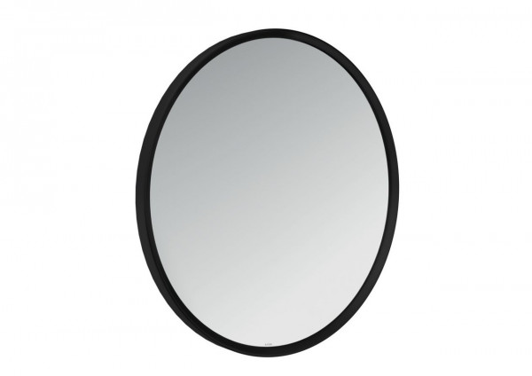 Large Bathroom Mirror Axor Universal Circular 600x600mm Black Mat