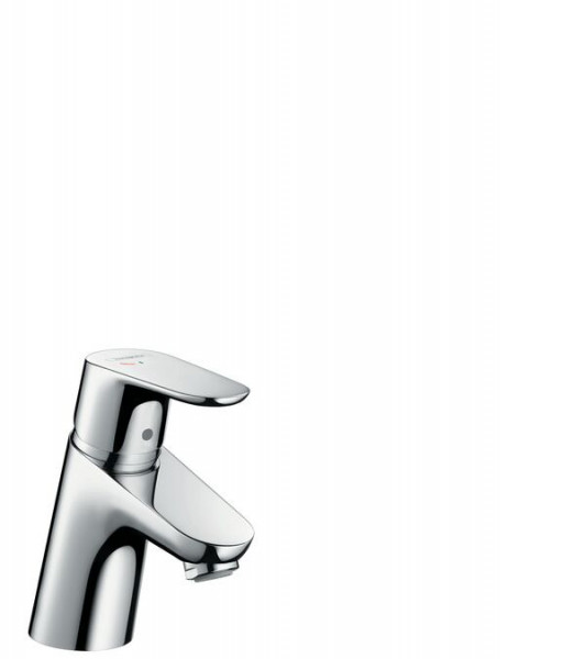 Hansgrohe Basin Mixer Tap Focus Single lever 70 CoolStart with pop-up waste